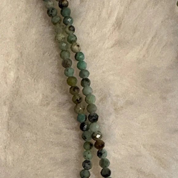 Kendra Scott Beaded Green / Turquoise Stone Pendant Necklace - Women's Jewelry - Picture 3 of 4